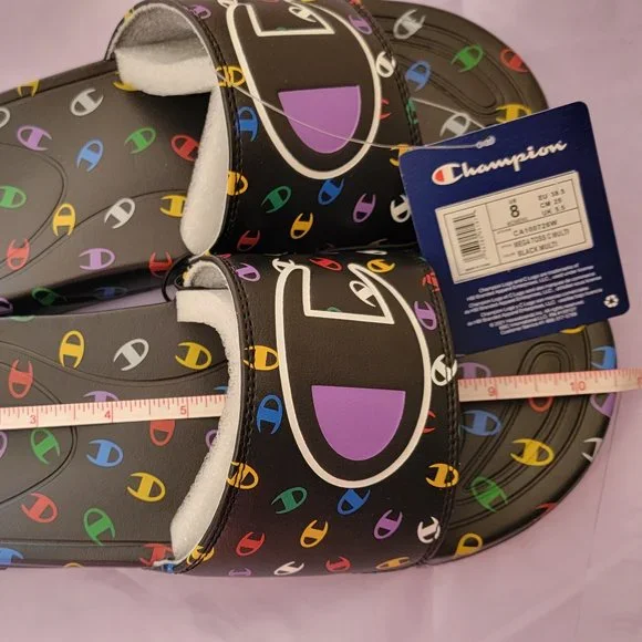 Champion MEGA TOSS C Pop MULTI Women's Slides New in Box w/Tags - Picture 7 of 11